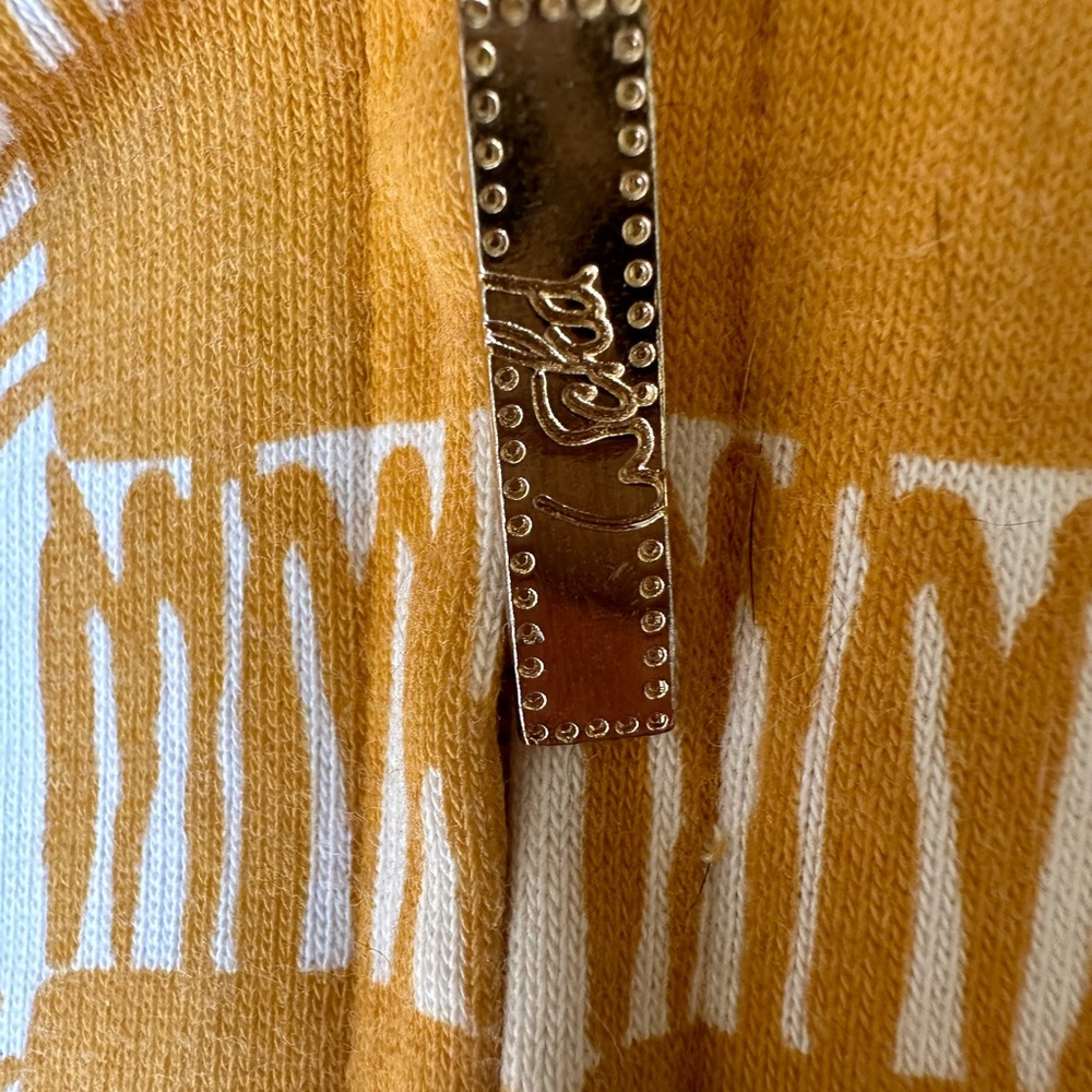 Y2K WCKD Wicked Yellow-Orange Plaid/Checkered Sweatshirt Size Large - Picture 9 of 12